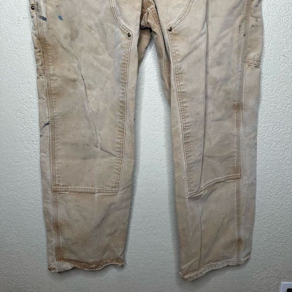 Carhartt Double Carpenter Pants Men’s Size 34x32 Distressed - Picture 3 of 7